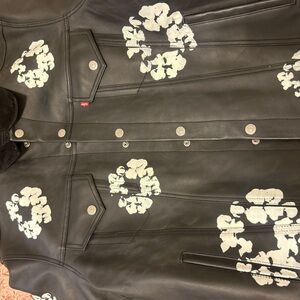 Denim Tears leather jacket, Brand new not worn .